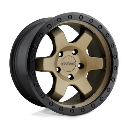 Rotiform R150 SIX-OR Wheel 17×9 5×127 1 Offset – Matte Bronze Black Bead Ring