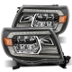 AlphaRex 05-11 Toyota Tacoma LUXX Crystal Headlights Plank Style Chrome w/Activation Light/DRL