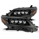 AlphaRex 11-16 Ford F-350 SD NOVA LED Projector Headlights Plank Style Blk w/Activ Light/Seq Signal