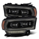 AlphaRex 19-21 Ram 2500 PRO-Series Projector Headlights Plank Style Black w/Activation Light