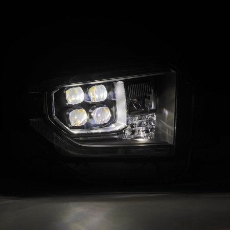 AlphaRex NOVA-Series LED Projector Headlights Black – 14-21 Toyota Tundra MK II
