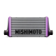 Mishimoto Gloss Carbon Fiber Intercooler – 525mm Gold Core – Offset Flow tanks – Silver V-Band