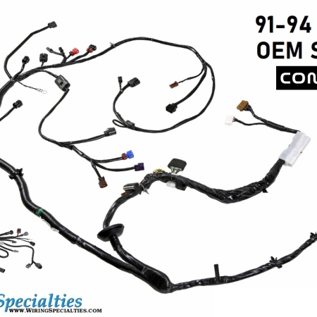 Wiring Specialties 91-94 S13 KA24DE DOHC Wiring Harness COMBO for S13 240sx – OEM SERIES