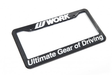WORK Wheels License Plate Frame