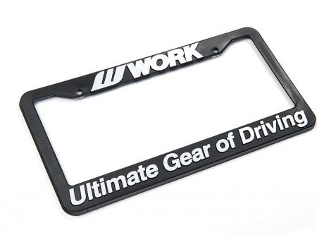 WORK Wheels License Plate Frame