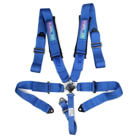 NRG 5PT SFI 3in. Seat Belt Harness / Cam Lock – Blue