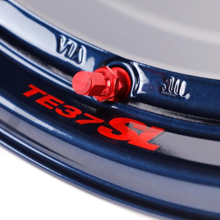 Volk Racing Rays TE37SL Lip Replacement Rim Sticker Red (Each)