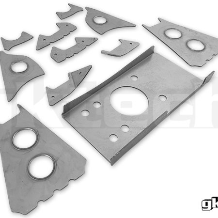 GKTech V2 S13 240sx/R32 GTS-T HICAS Skyline Subframe Weld In Reinforcement Plates