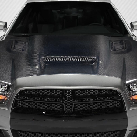 Carbon Creations 2011-2014 Dodge Charger Hellcat Redeye Look hood – 1 Piece