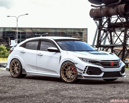 VR Forged D03-R Wheel Package Honda Civic Type-R 18×9.5 Satin Bronze