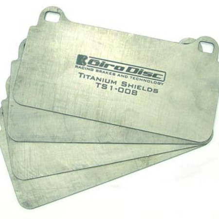 GiroDisc 2003 Dodge Viper Front Titanium Pad Shields