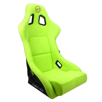NRG FRP Bucket Seat PRISMA Edition – Large (Neon Green Alcantara/ Pearlized Back)