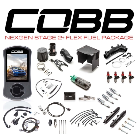 Cobb 08-14 Subaru STI NexGen Stage 2+ Flex Fuel Power Package – Black