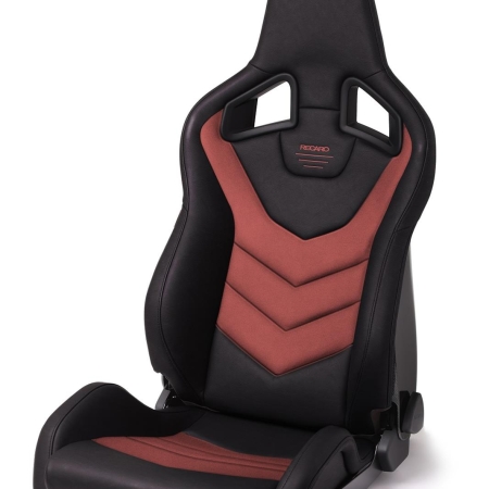 RECARO SEAT SPORTSTER GT w/SUB-HOLE RED SUEDE /RED DRIVER