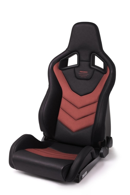 RECARO SEAT SPORTSTER GT w/SUB-HOLE RED SUEDE /RED PASSENGER