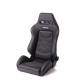 RECARO SEAT SPEED V – w/SUB-HOLE RED SUEDE ACCENT /METAL GREY DRIVER