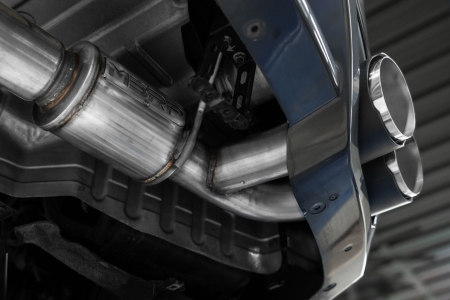 MBRP 2009-2023 Nissan GTR 3.8L Stainless Steel 3.5in Cat-Back, Dual Split Rear Quad Carbon Tips