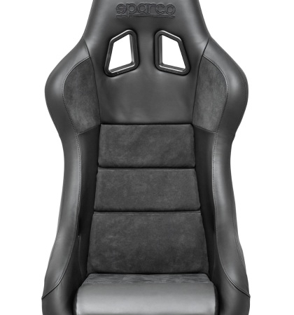Sparco Seat QRT Performance Black Leather/Alcantara with Black Stitch | 008012RPNR
