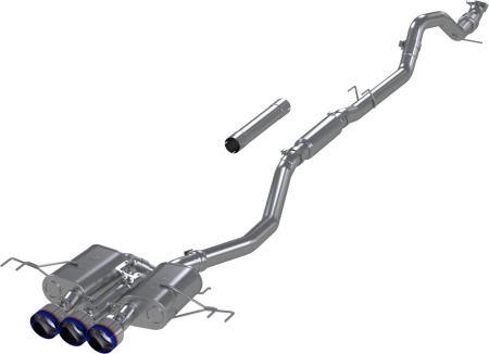 MBRP 23-24 Honda Civic Type R 2.0L T304 SS 3in Cat-Back Exhaust Triple Center Outlet w/ Burnt Tips