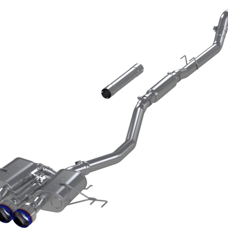 MBRP 23-24 Honda Civic Type R 2.0L T304 SS 3in Cat-Back Exhaust Triple Center Outlet w/ Burnt Tips