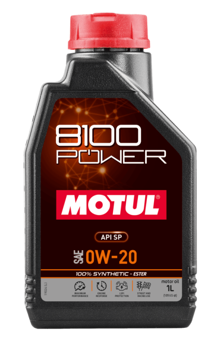 Motul 1L 8100 Power 0W20 | 1L