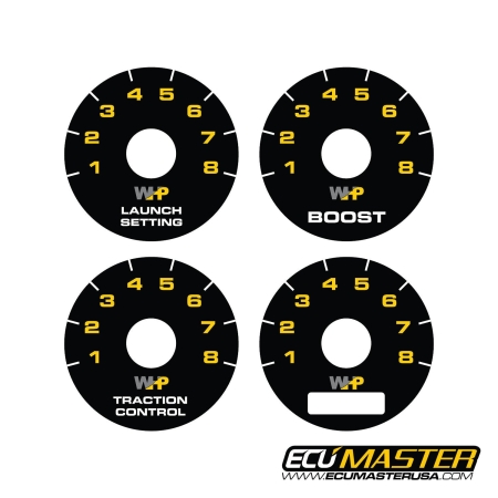 ECU Master 8 Position Rotary Switch Sticker Pack